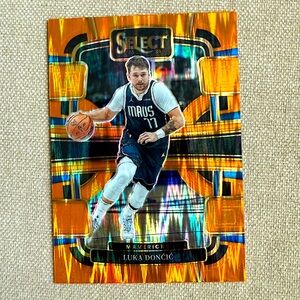 Luka Doncic 2023-2024 Panini Select Orange Flash Mavericks NBA Basketball Card